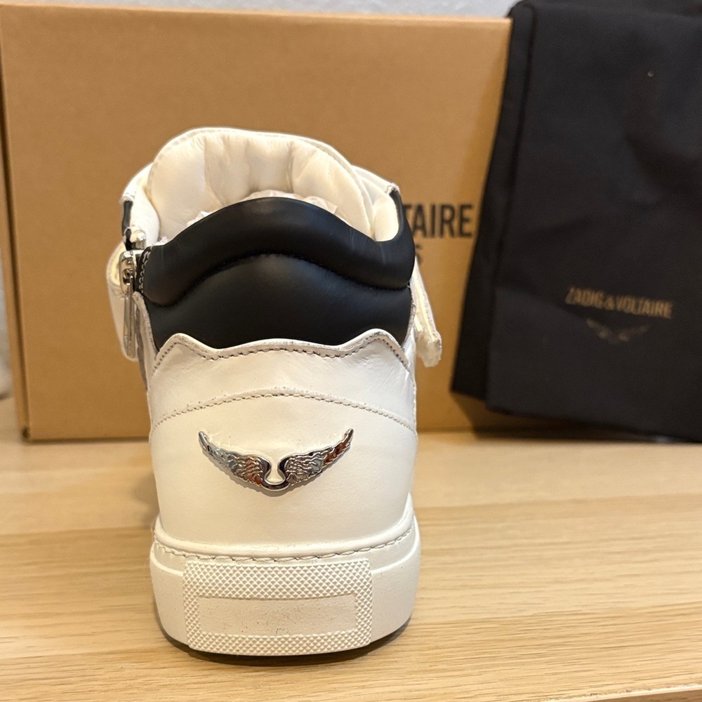 Zadig & Voltaire Women’s White and Black Sneakers - Picture 2 of 10